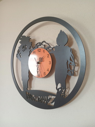 Reloj De Diseño De Dragon Ball Z Negro Naranja