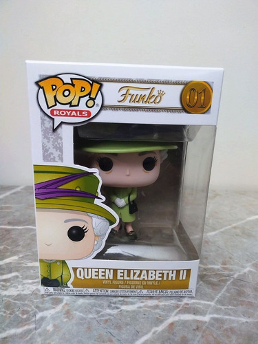 Funko Queen Elizabeth Traje Verde # 01 + Protector Invisible