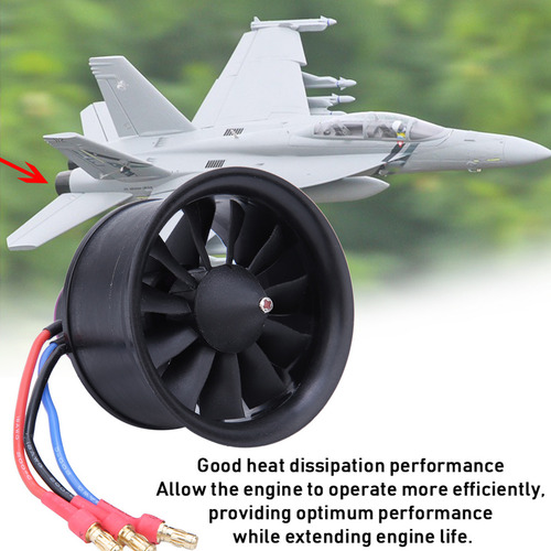 * Hélice Rc For Motor De Ventilador Edf 50 Mm Y 11 Aspas