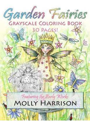 Libro Garden Fairies Grayscale Coloring Book: Featuring T...