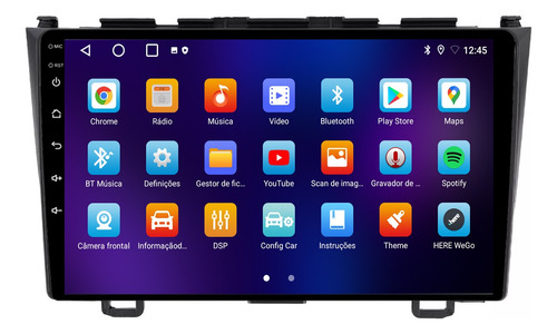 Central Multimidia Crv 05/11 9p Android 14 Carplay 4gb 64gb