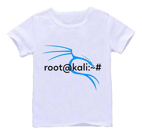 Remera Blanca Adultos Linux R19