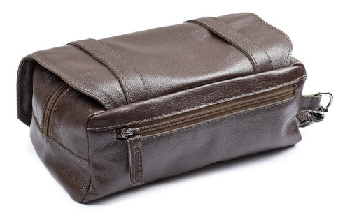 Imagem 2 de 6 de Bolsa De Mão Viagem Necessaire Couro Legítimo Cardena Madera