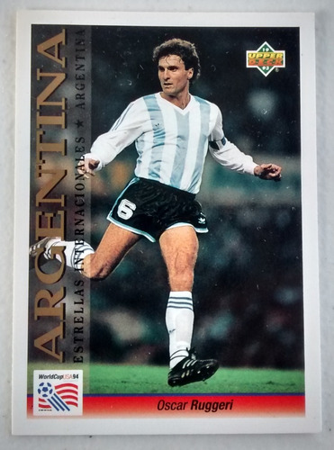 Tarjeta Carta Oscar Ruggeri Wold Cup Usa 94 Upperdeck