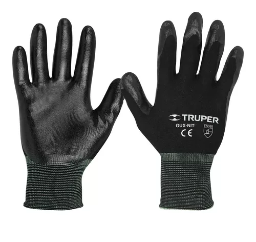 Par Guantes Nitrilo Para Mecanicos Talla L Truper Gu-123