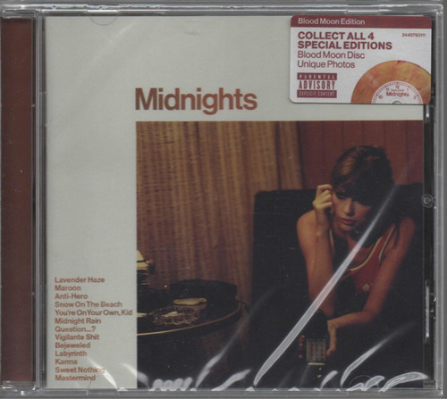 Taylor Swift - Midnights - Blood Moon Cd Album