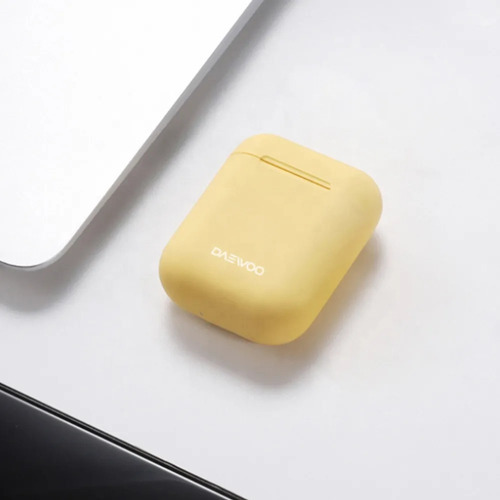 Imagen 2 de 2 de Auricular Daewoo Inalámbrico Spark Candy Dw-cs310 Color Amarillo