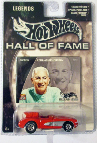 Hot Wheels Hall Of Fame Corvette R/goma De 7 Cm E/1:64 