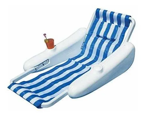 Colchoneta Flotante Hinchable De 76x40.5x61 Cm – Hamaca De Agua Con Soporte Lumbar Para Piscina Y Playa