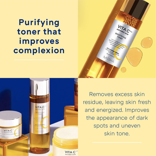 Tónico Facial Missha Vita C Plus 25% De Vitamina C 200 Ml