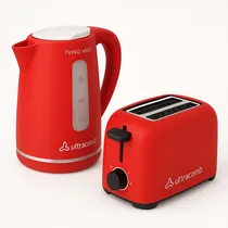 Comprar Pava Ultracomb Roja Pe-4909 Mate +  Tostadora Ultracomb Roja