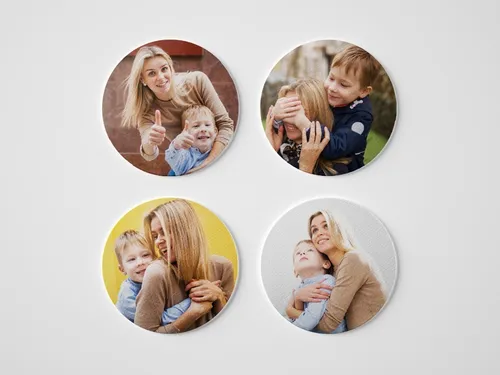 Pack 4 Posavasos Personalizados Con Fotos