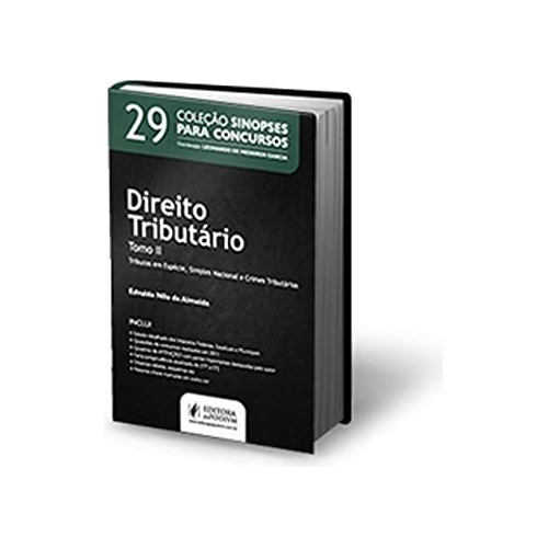 Libro Direito Tributário Tomo Ii Coleção Sinopses Para Concu