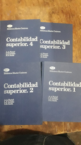 4 Tomos Contabilidad Superior , Año 1989 ,a.a. Haried