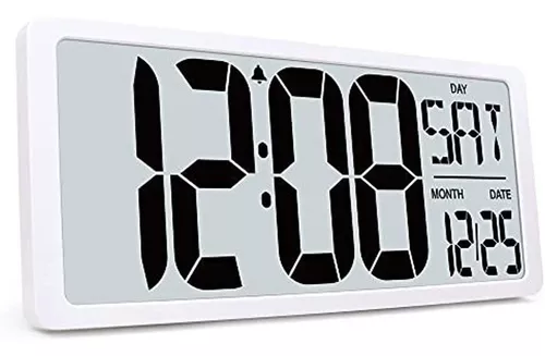 Mautolite - Reloj de pared digital Números grandes y