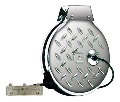 Cliplight Cromo Tri-tap Diamond-stamped Steel Cord Reel