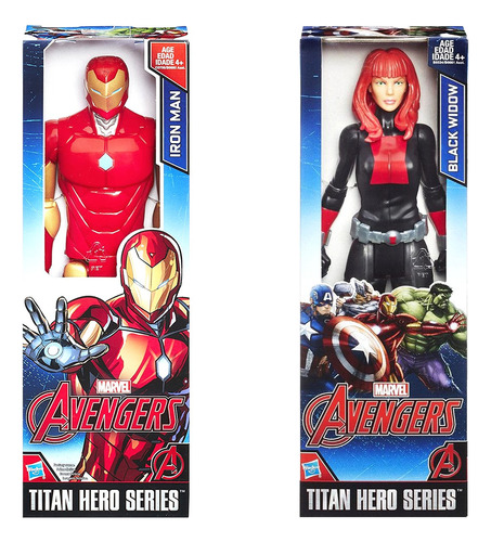 Iron Man + Black Widow Figura 30 Cm Avengers Hasbro Original