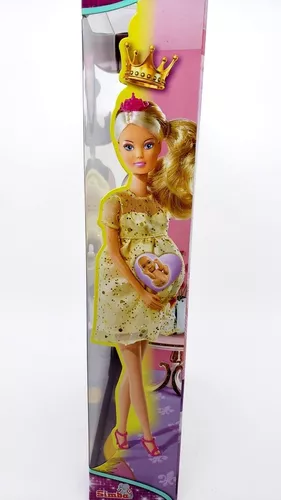 Boneca Original Steffi Love Grávida Royal Baby Simba Barbie bebê em  Promoção na Americanas