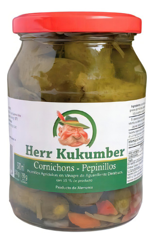 Pepinos Agridulces Dieteticos Alemanes Herr Kukumber 370ml