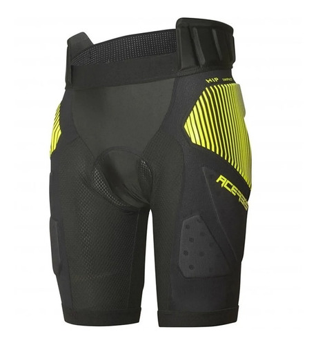 Pantalon Calza Soft Rush Negro Amarillo Acerbis