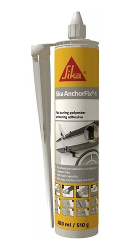 Sika Anchorfix 1 Adhesivo Poliester X 300ml Anclaje Químico