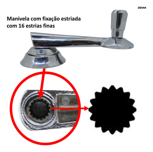 Par Manivelas Do Vidro Com Moldura Roseta Rural Ford F75