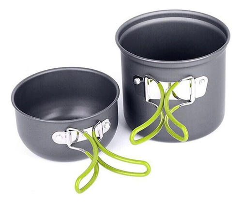 Set Ollas Outdoor Camping Para 1 Persona Portatil