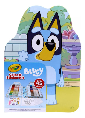 Kit Bluey 26 Crayola Pip-squeaks Marcadores Lavables + Dibuj