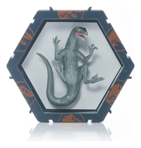 Figura Iluminada Con Sonidos Del Rugido Del Velociraptor Azu