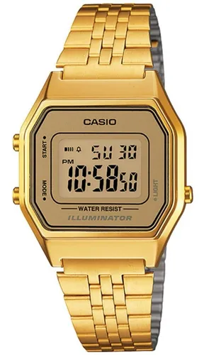 Reloj Casio digital dorado vintage purpurina