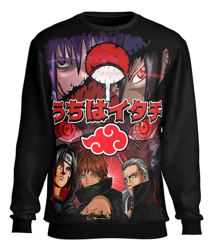 Blusa Moletom Personalizada Naruto Akatsuki Pain Itachi HD