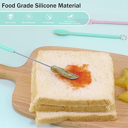 Mini Espátula Telescópica De Silicona Y Cuchara De Cuchara,