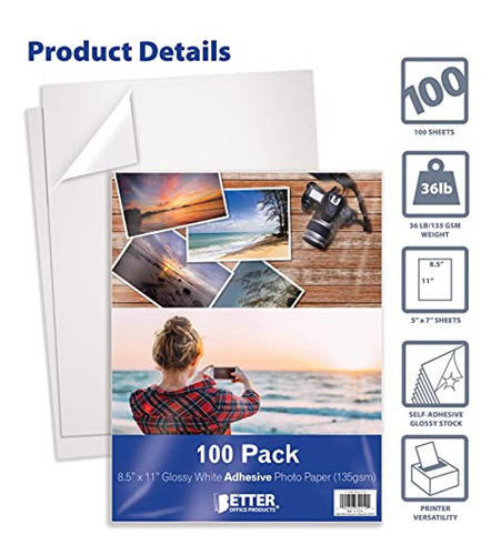 Imagen 3 de 5 de Papel Fotográfico Autoadhesivo, Papel Fotográfico