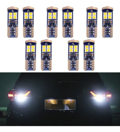 10 Pcs Led Canbus Para Luces De Coche T10 Varios Colores