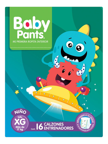 5 Pack Pañal Entrenador Niño Baby Pants Talla Xg 16 Pza Género Sin género Talla Extra grande (XG)