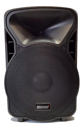 Parlante Karaoke Bluetooth 15 + Tripode Acero + 2 Microfonos Color Negro