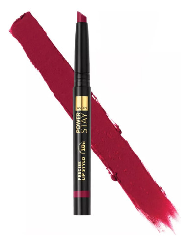 Labial Preciso Model Maroon Power Stay 10hr De Duración Avon
