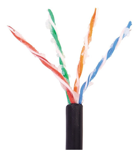 Cable Utp Cat5e Con Gel Para Exterior Negro 305m Condumex