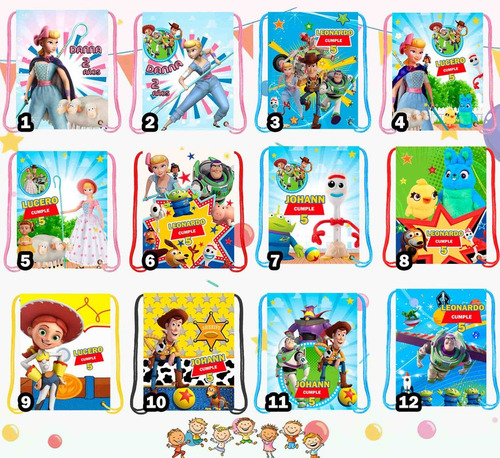 Imagen 4 de 4 de 30 Mochilas Dulceros, Personalizados, Fiestas, Toy Story