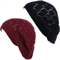 Comprar Gorros Sombreros Y Boinas De Punto Rojo Talla Única