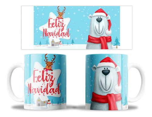 Mug (taza) Mágica De Navidad - Oso Polar