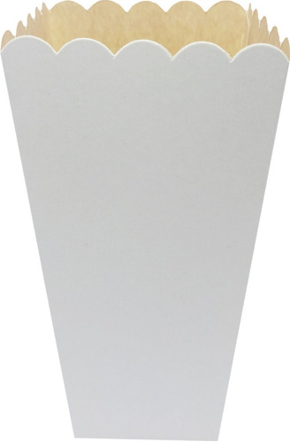 Imagen 1 de 5 de Caja Pochoclos Poc3 X 10u Packaging Blanco Madera