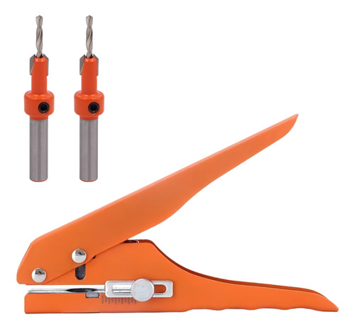 Pinza Perforadora Portátil De 8 Mm Y 2 Brocas