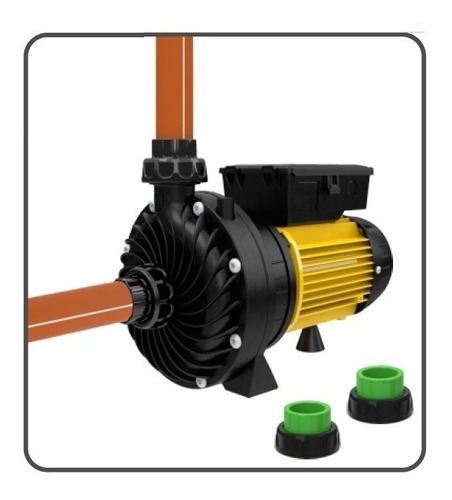 Imagen 3 de 10 de Bomba Centrífuga 1/2 Hp 0,5 Elektrim Bpt 12 Plastica 12 M