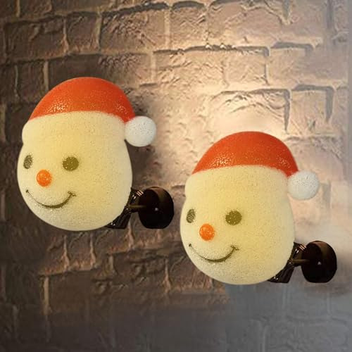 2pcs Cubiertas De Luces Navideñas Porche Muñeco De Ni...