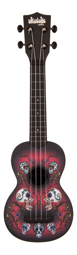 Ukelele Kala Ukadelic Soprano Con Funda Color Sugar Skulls