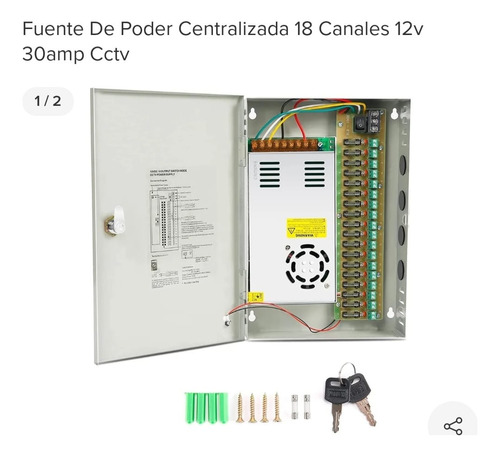 Fuente De Poder Para Camaras Cctv 