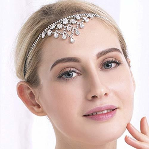 Diademas Yean Bride Crystal Wedding Headband Silver Rhines 