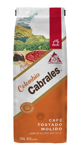 Cafe Molido Cabrales Colombia 500gr Tostado