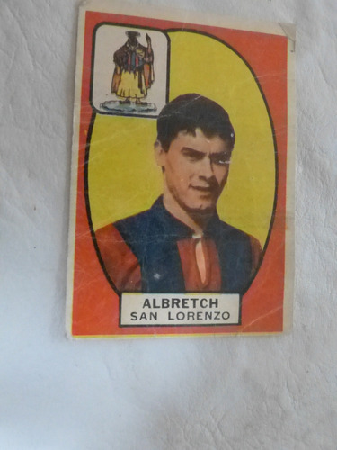 A- Figurita Tarjeton San Lorenzo Campeon 1966 Albretch N.91